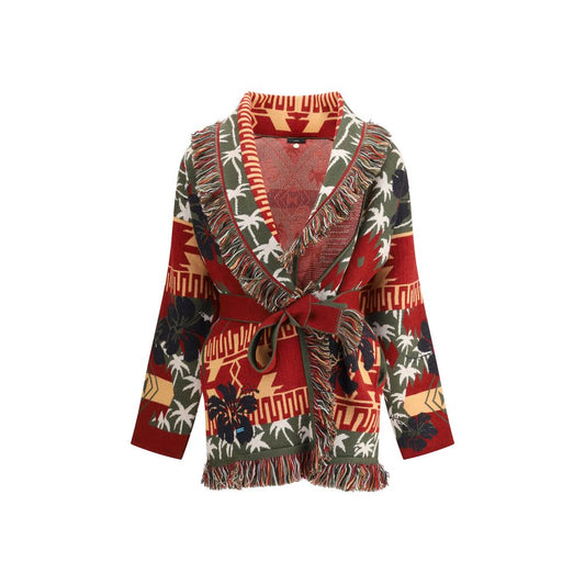 Multicolor Fleece Wool Cardigan