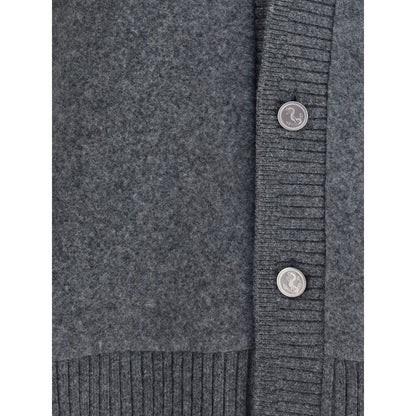 Gray Wool Cardigan