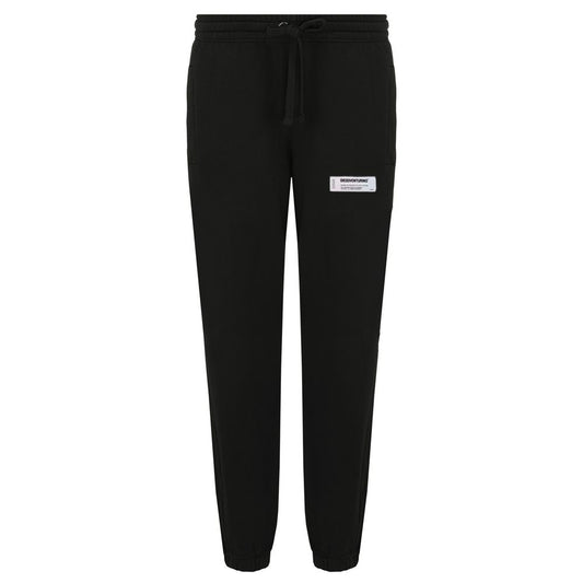 Black Cotton Men Sweatpant