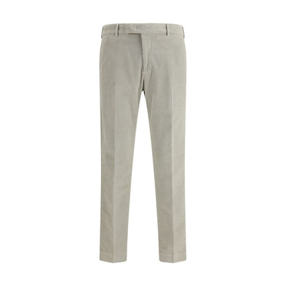 Gray Cotton Casual Pants