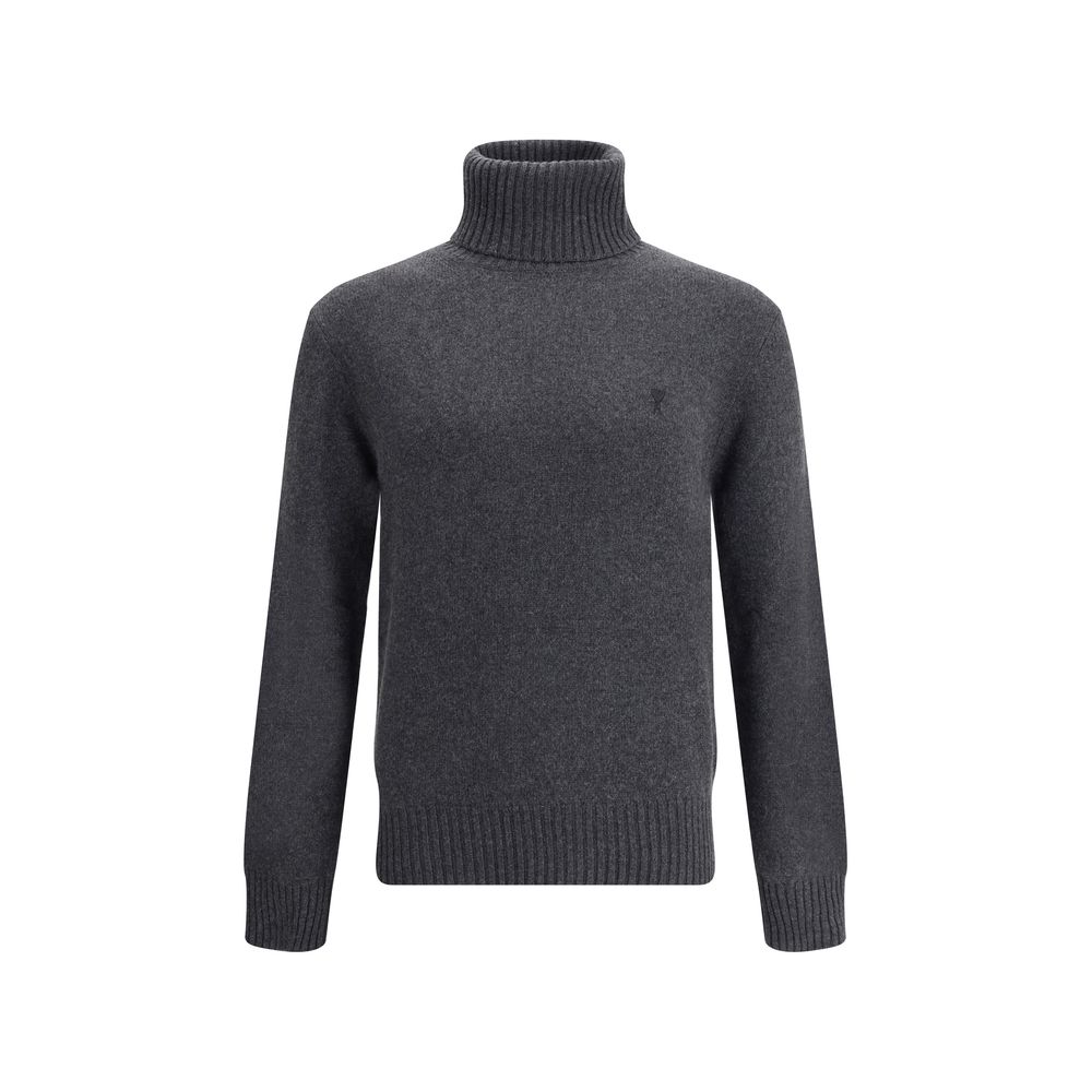 Gray Cashmere Turtleneck