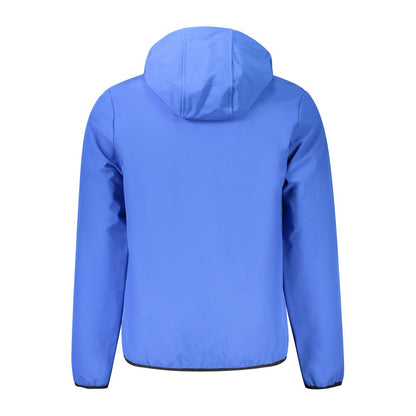 Blue Polyester Men's Jacket