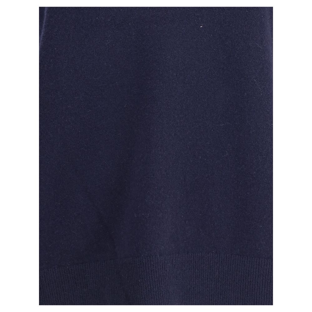 Blue Cashmere Sleeveles Sweater