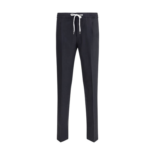 Black Fleece Wool Casual Pants