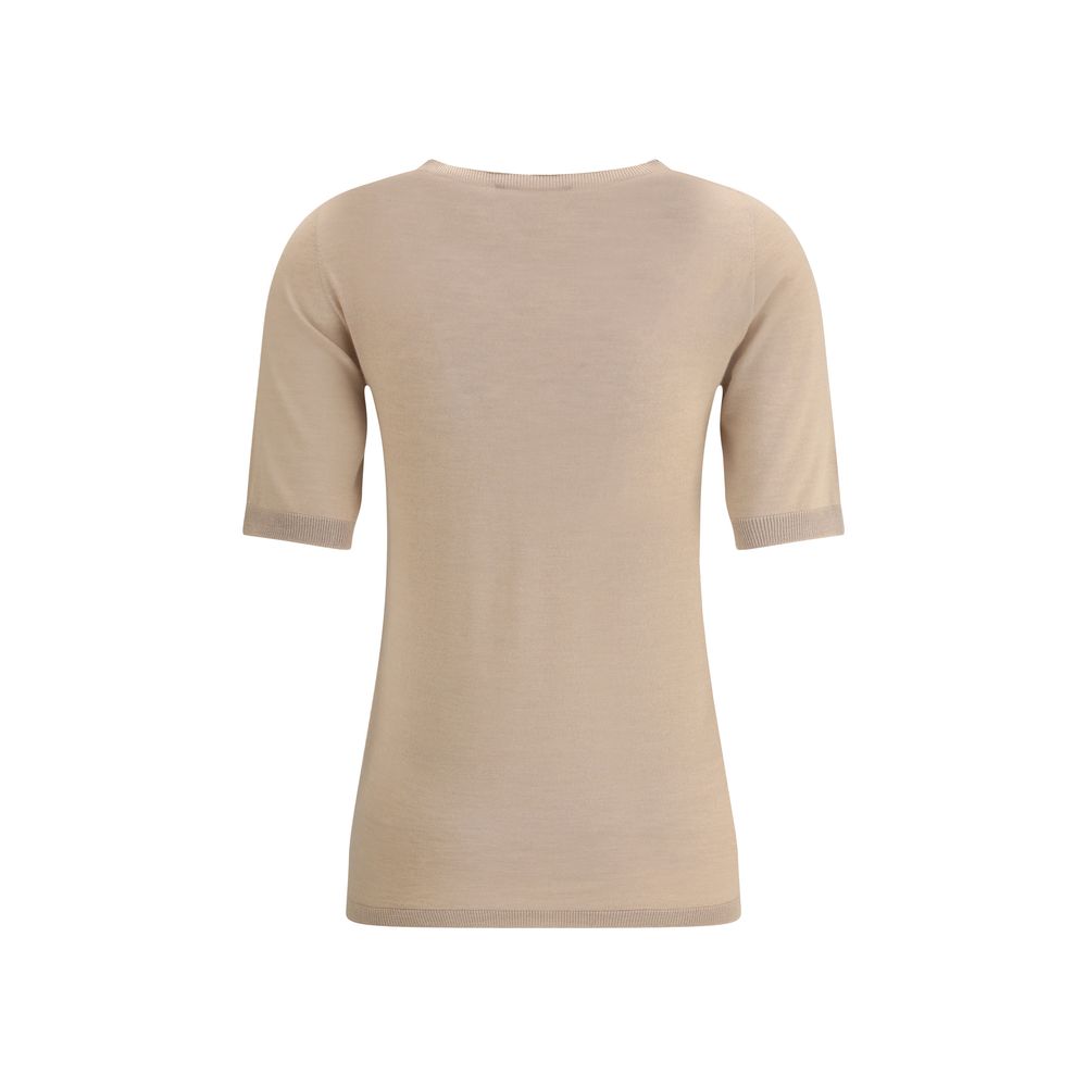 Beige Cashmere T-Shirt
