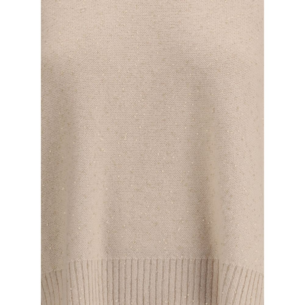Beige Fleece Wool Sweatshirt