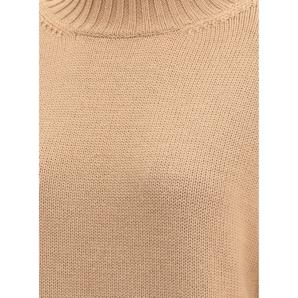 Beige Fleece Wool Sweatshirt
