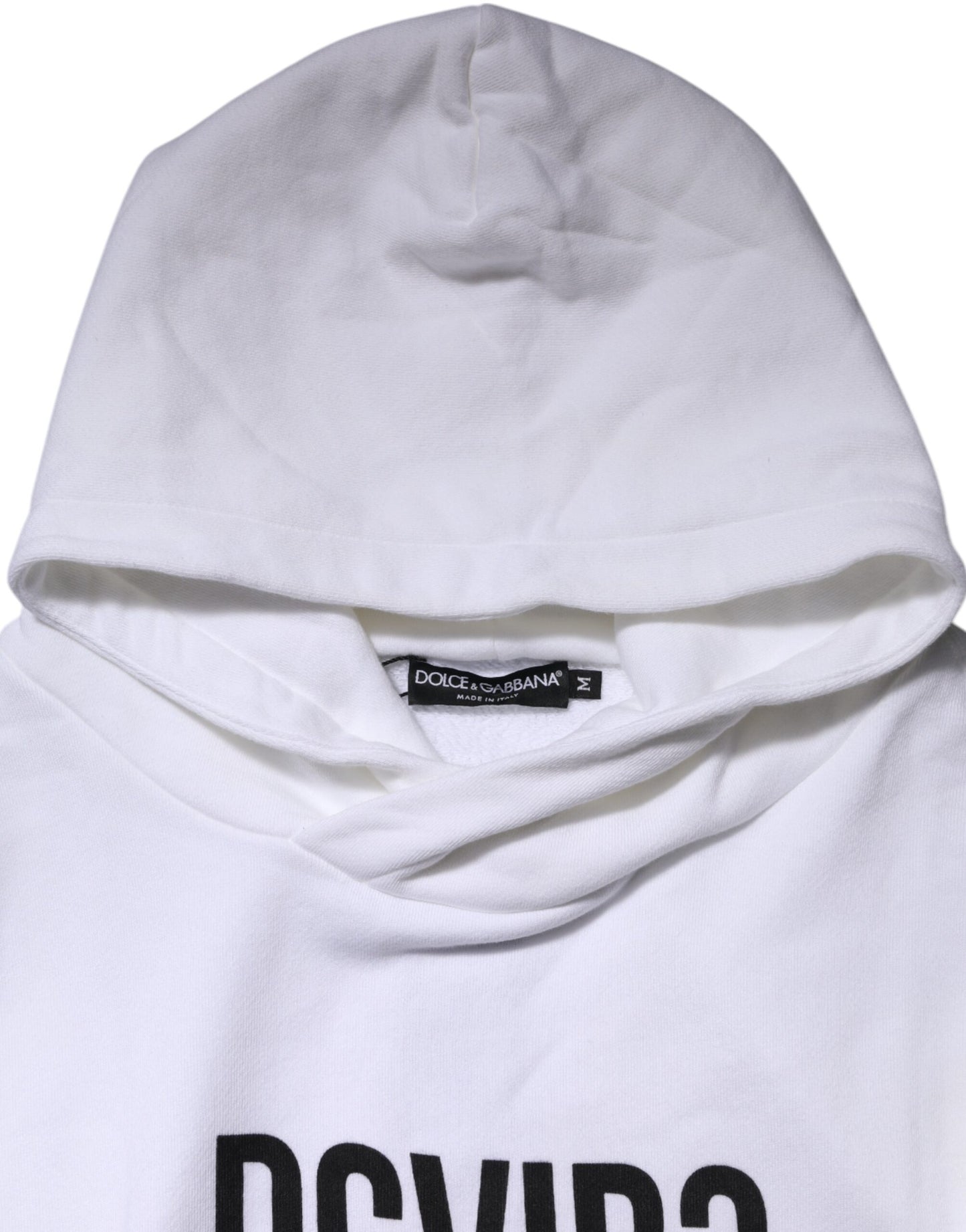 White DG Vib3 Hooded Men Sweatshirt Sweater