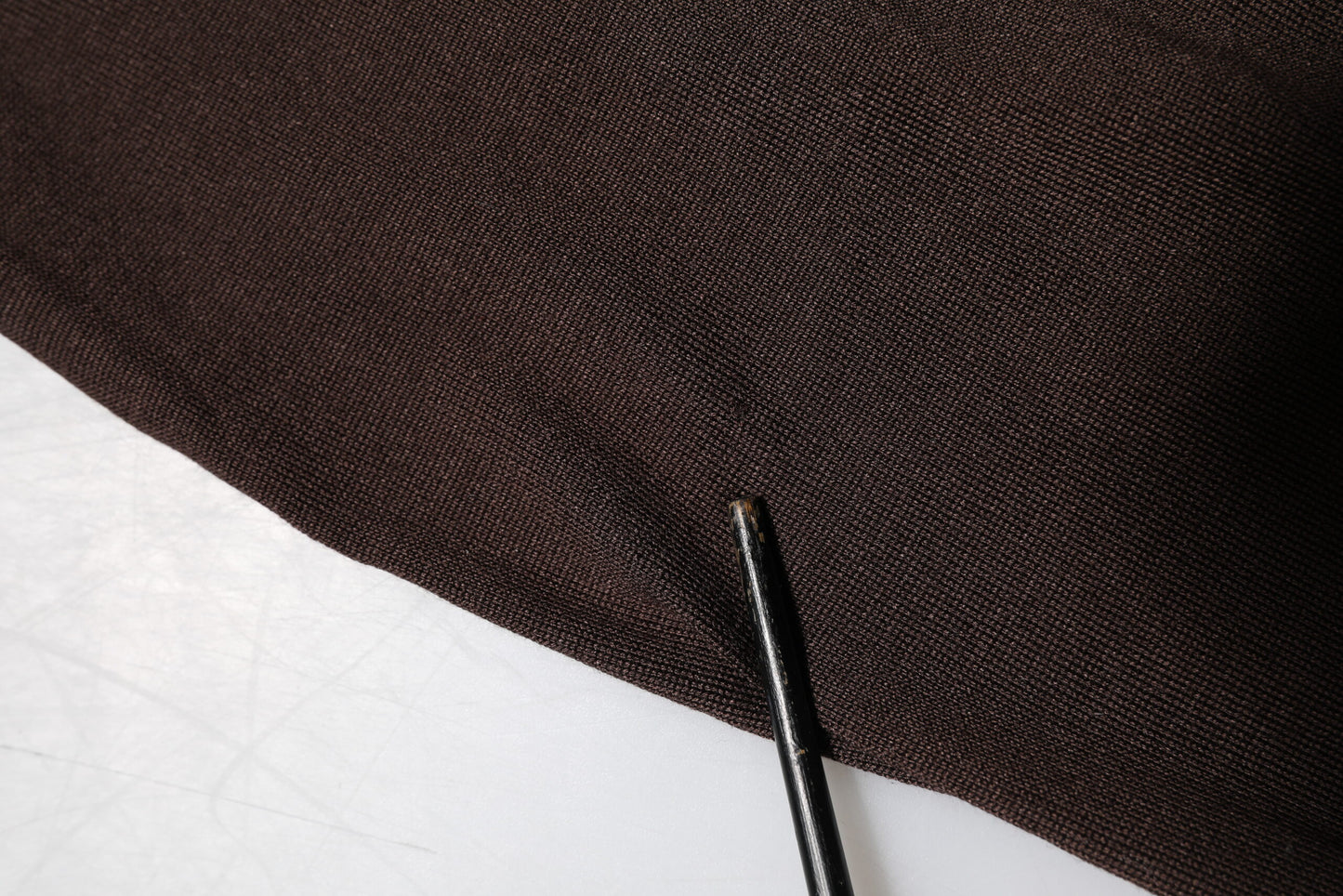 Brown Silk Crew Neck Short Sleeves T-shirt