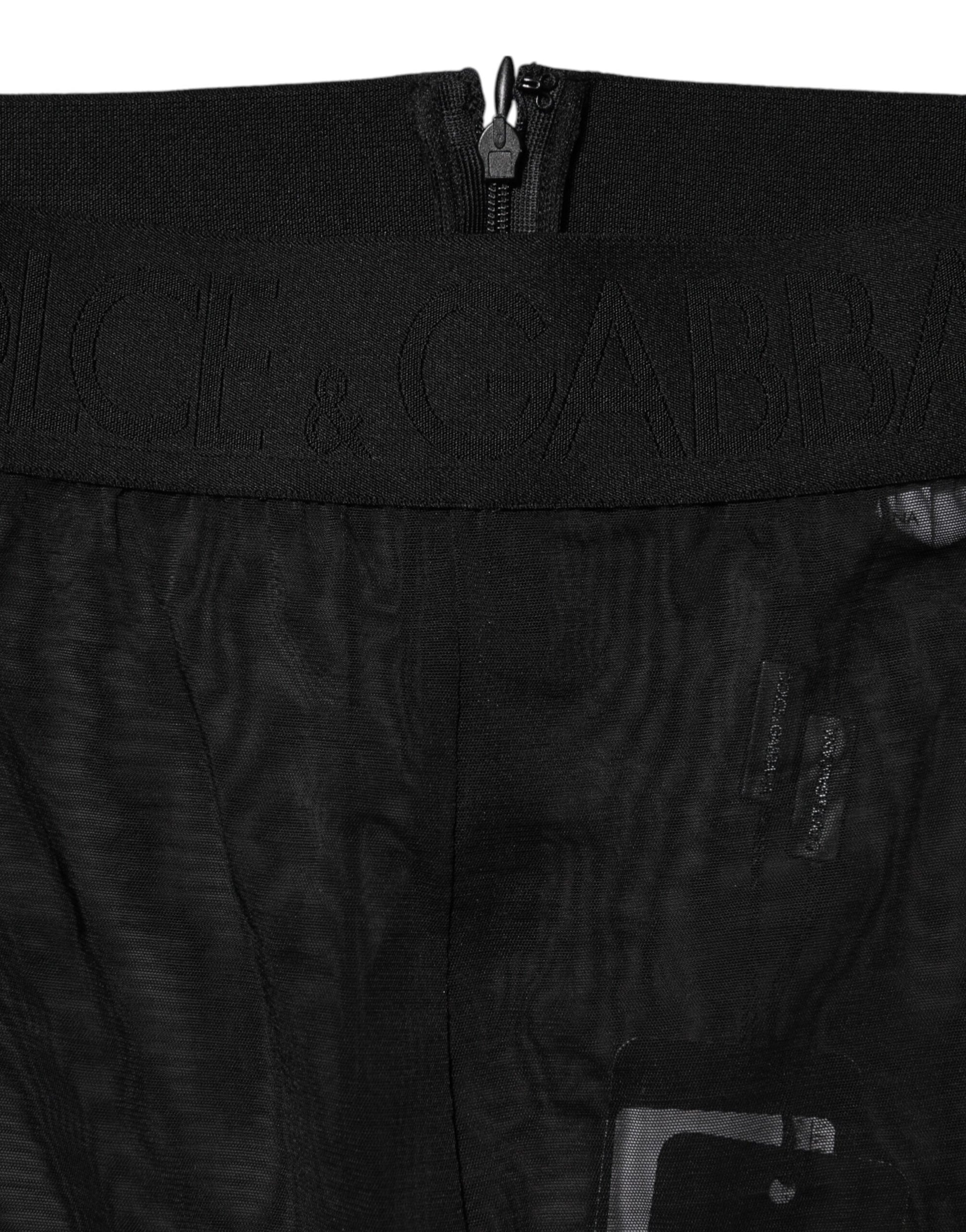 Black Nylon Leggings Stretch Pants