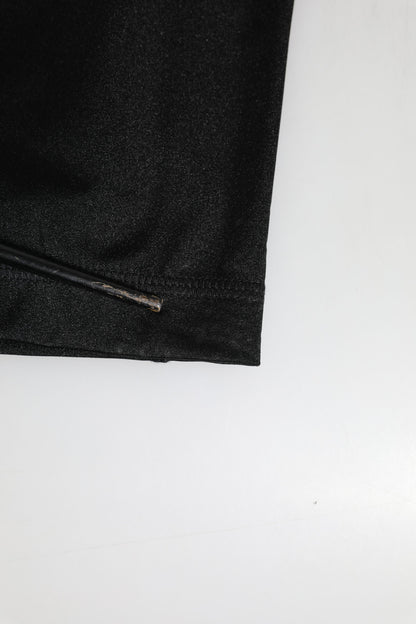 Black Nylon Leggings Stretch Pants