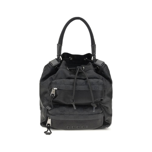 Black Polyamide Backet Bag