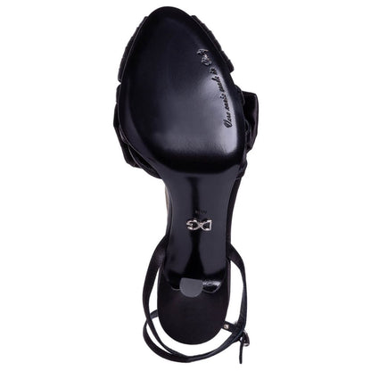 Black Goatskin Sandal