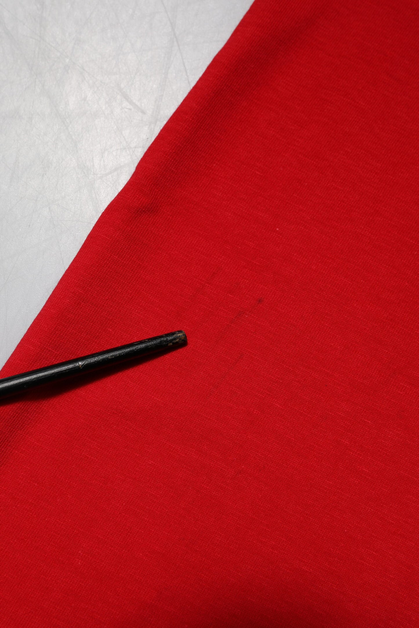 Red Plain Crew Neck Short Sleeves T-shirt