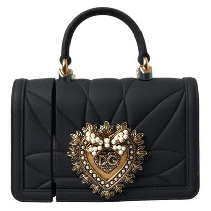 Case Black Silicone Devotion Heart Cover Hand Bag Airpod