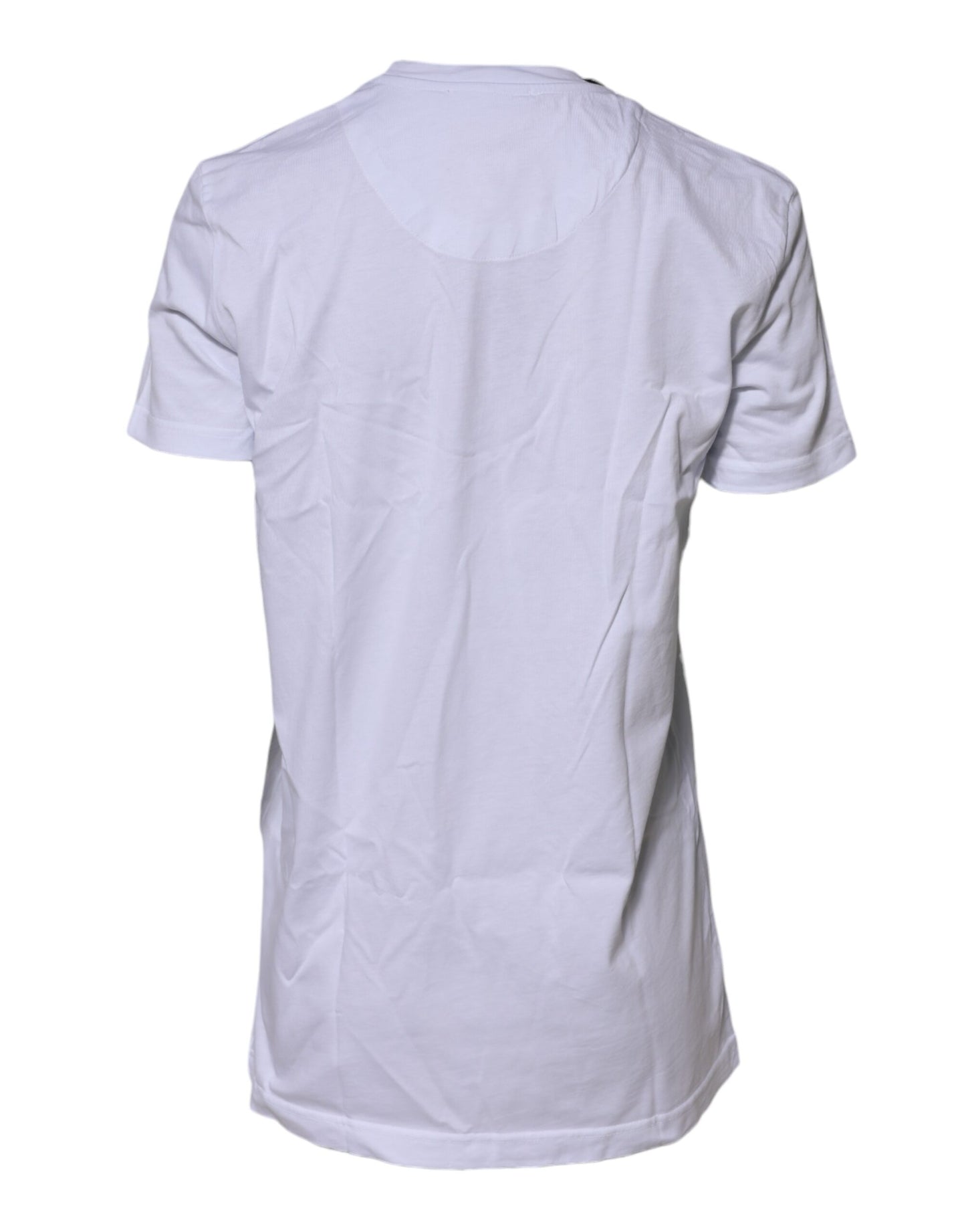 White Short Sleeves Crew Neck Top T-shirt