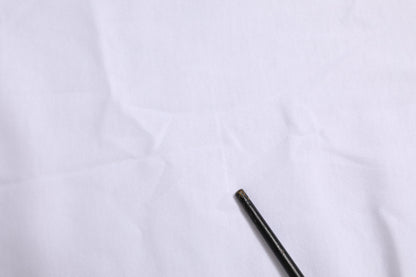 White Short Sleeves DG Logo Print Top T-shirt