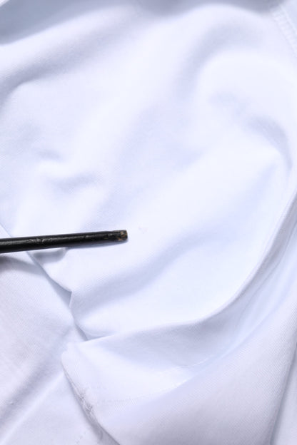 White Cotton Goodluck 2023 Crew NeckT-shirt