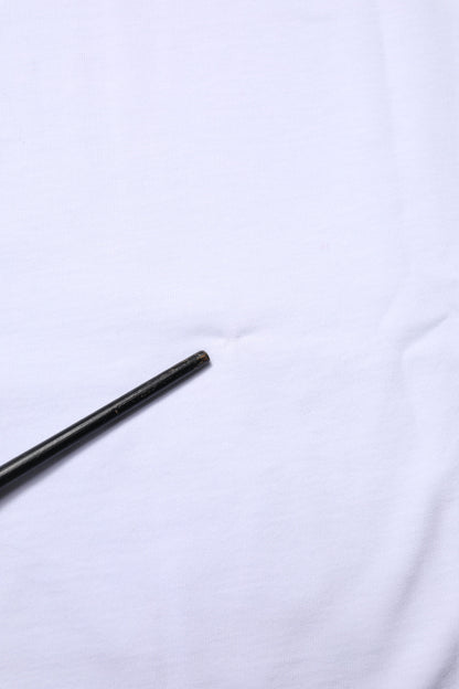 White Cotton Goodluck 2023 Crew Neck T-shirt