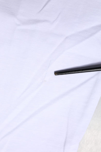 White Cotton Goodluck 2023 Crew Neck T-shirt