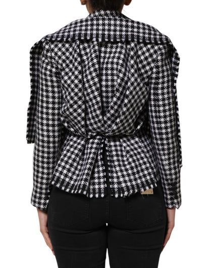 Multicolor Wool Monochrome Patterned Jacket
