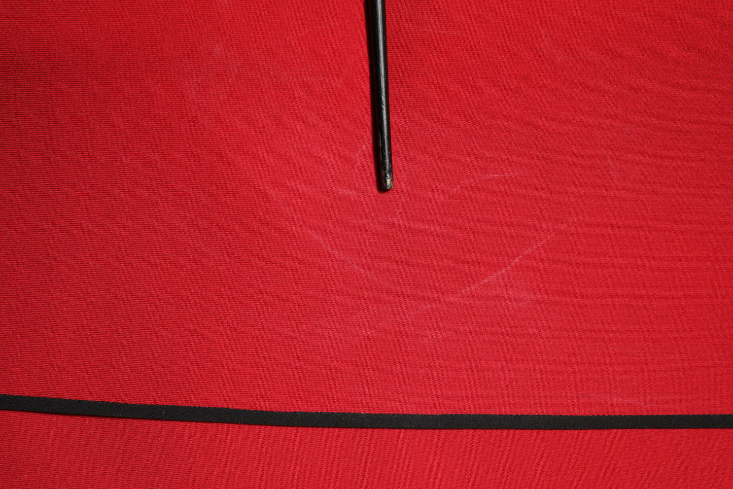 Red Viscose Stretch Slit Sheath Midi Dress