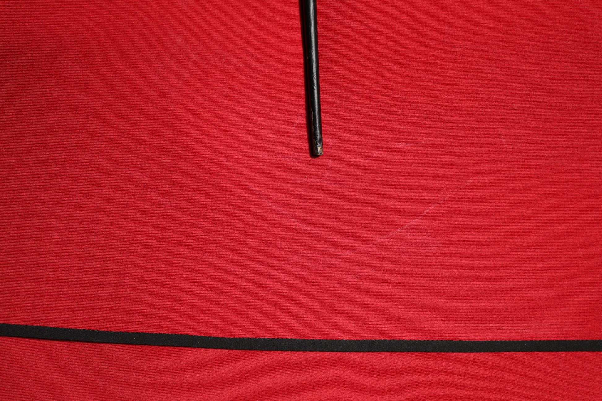 Red Viscose Stretch Slit Sheath Midi Dress