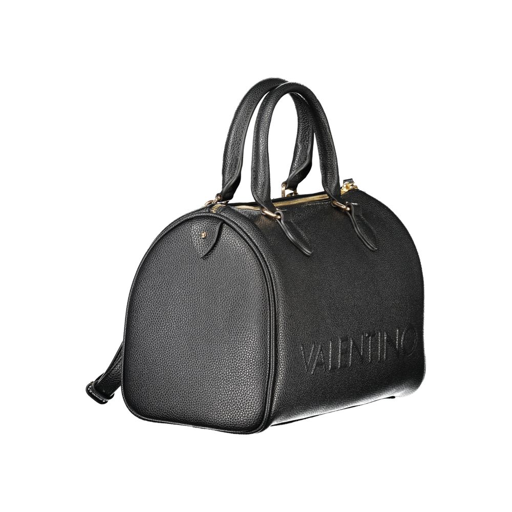 Black Polyethylene Women Handbag