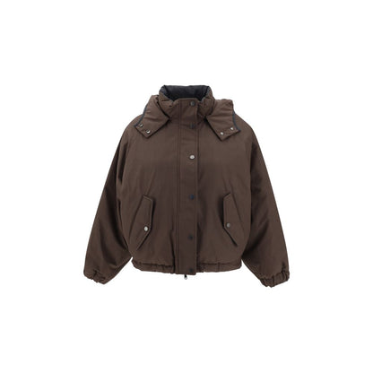 Brown Polyester Coat