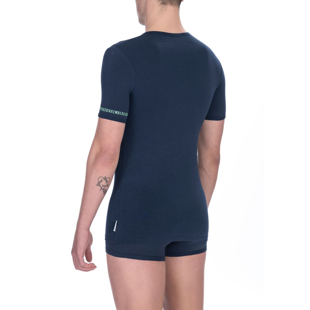 Camiseta de algodón negra para hombre