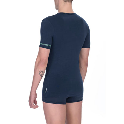 Camiseta de algodón negra para hombre