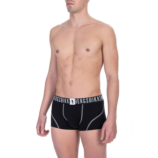 Bóxer de algodón negro para hombre