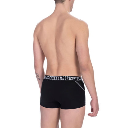 Schwarzes Herren-Trunk-Pack aus Baumwolle