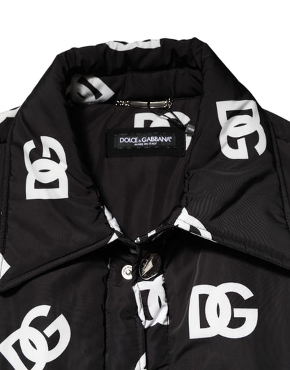 Black DG Monogram Nylon Windbreaker Jacket