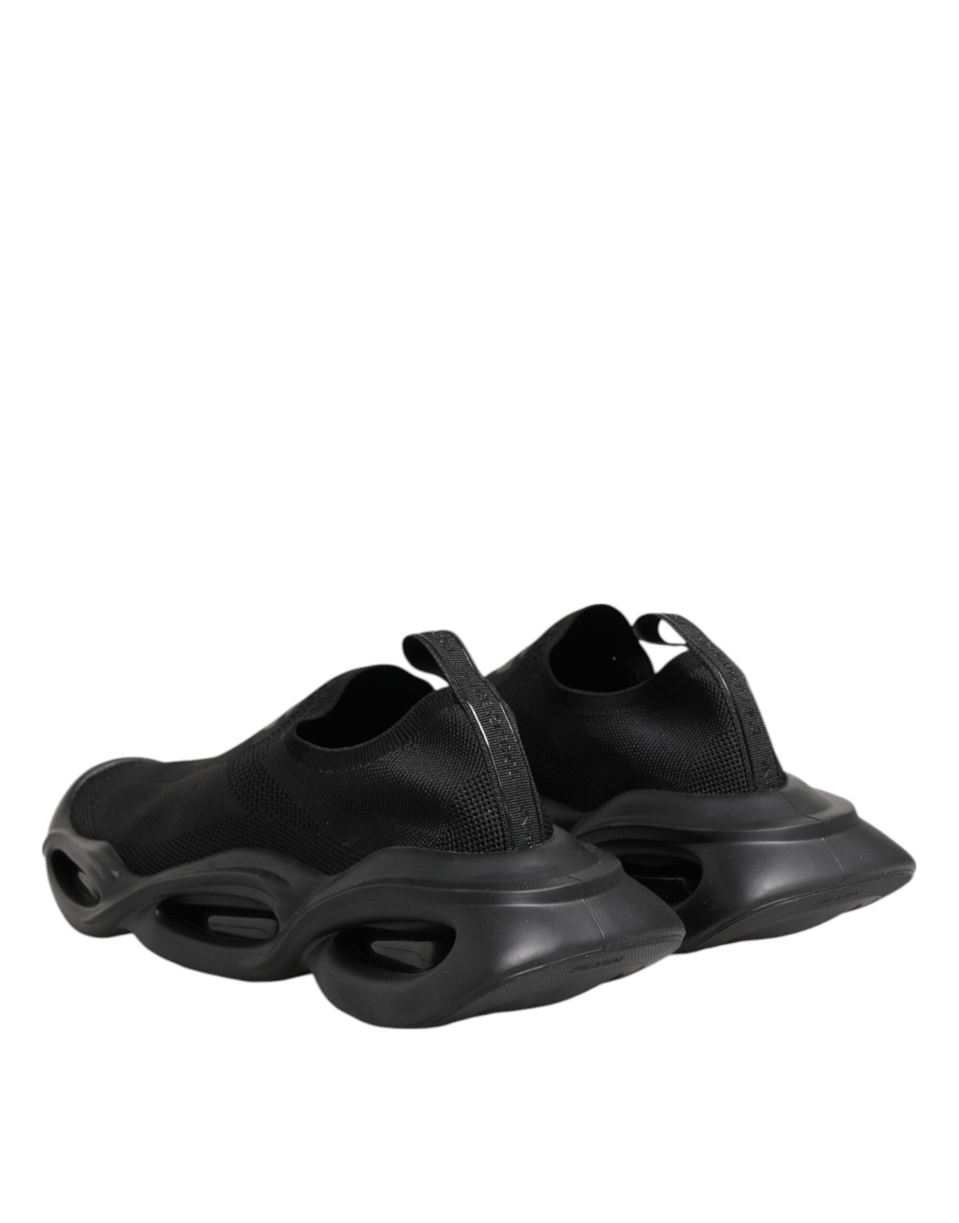 Black Slip On Wave Low Top Men Sneaker Shoes