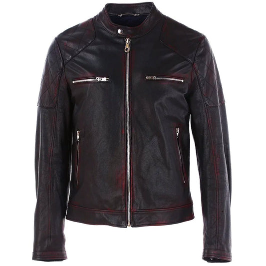 Black Goatskin Men Jacket