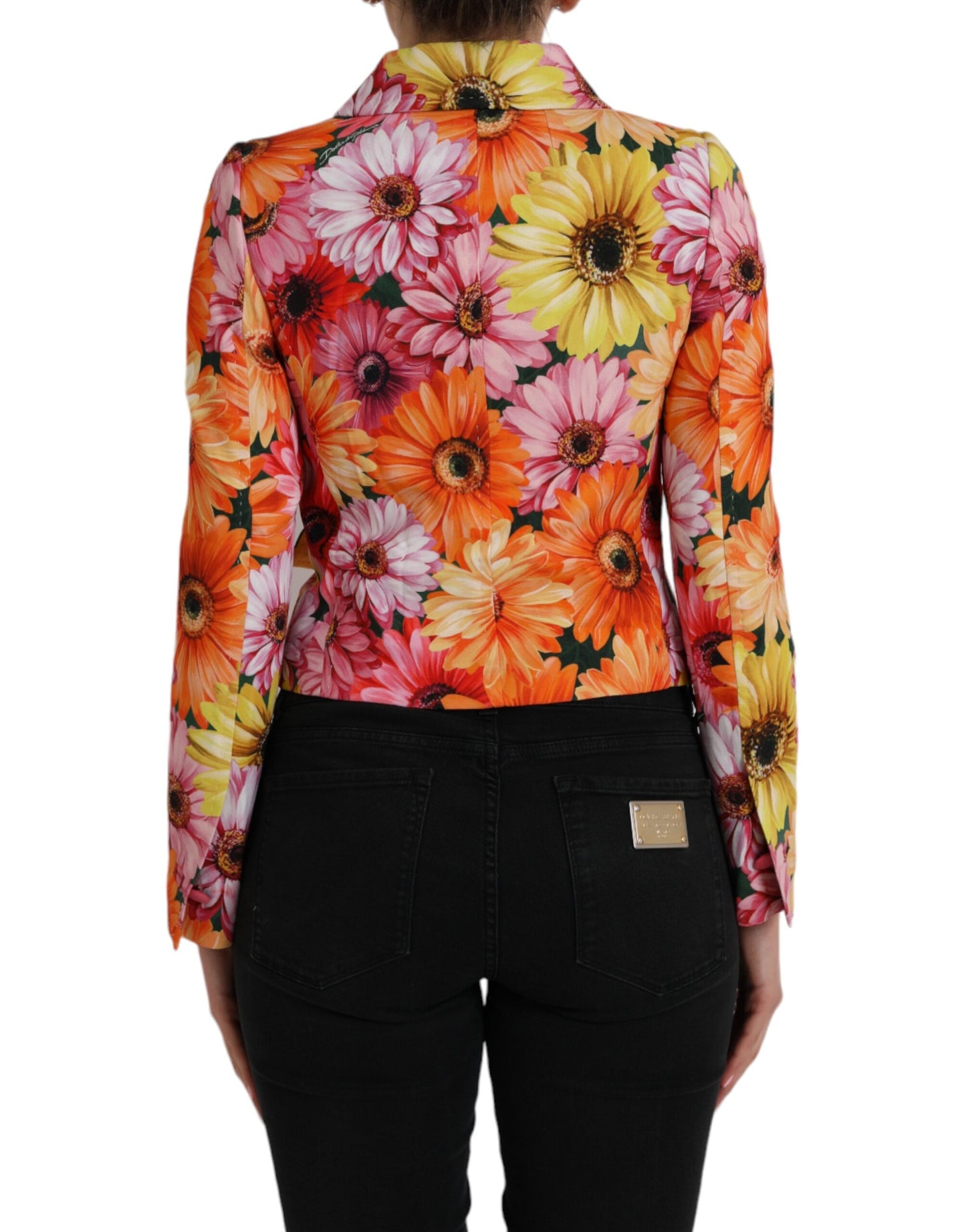 Multicolor Daisy Print Floral Fantasy Jacket