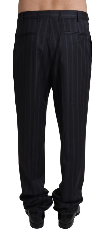 Gray Wool Blend Formal Trousers Pants