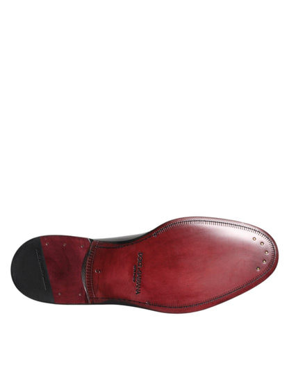 Black Calf Leather Lace Up Dress Shoes