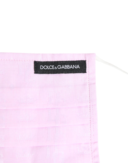 Pink Cotton Logo Elastic Ear Strap Face Mask