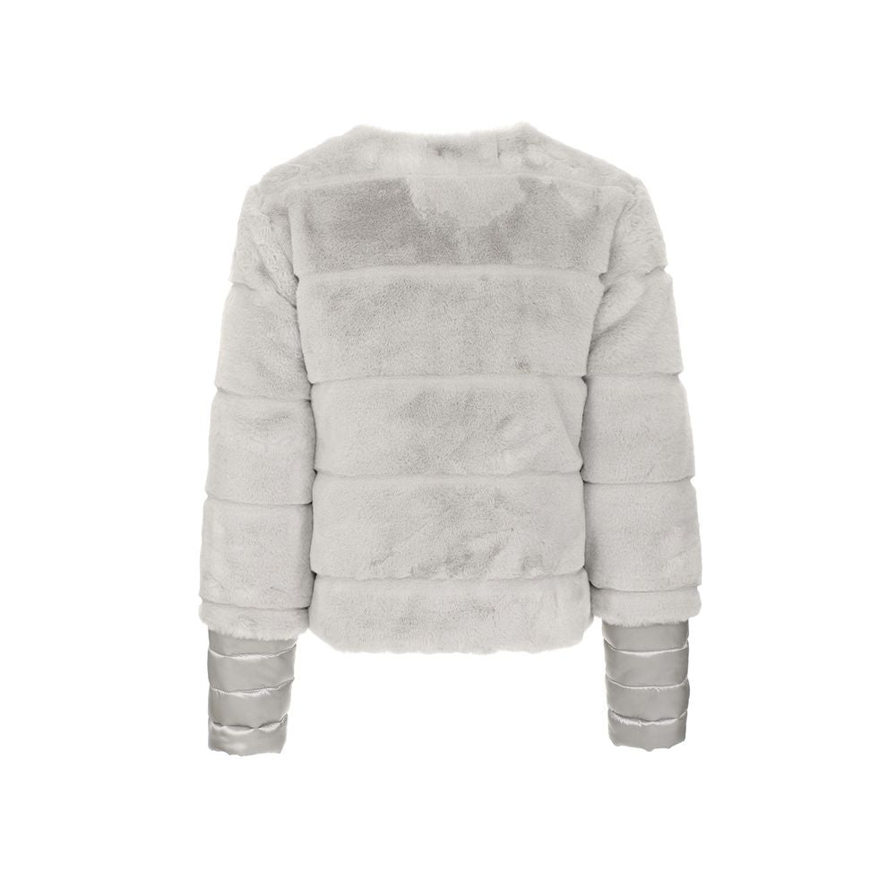 Gray Polyester Jackets & Coat