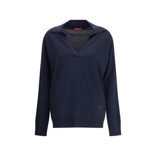 Blue Wool Sweatshirt