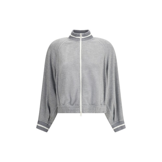 Gray Viscose Sweatshirt