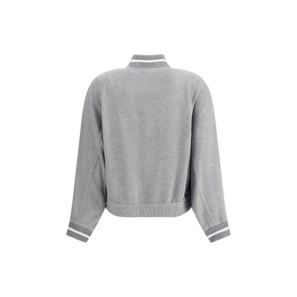 Gray Viscose Sweatshirt