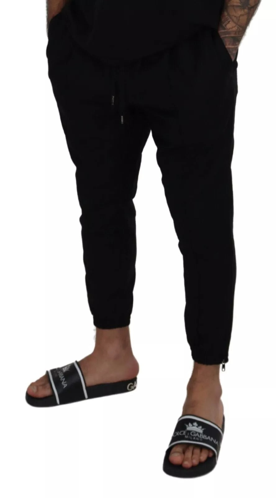Black Jogger Wool Jogging Trouser
