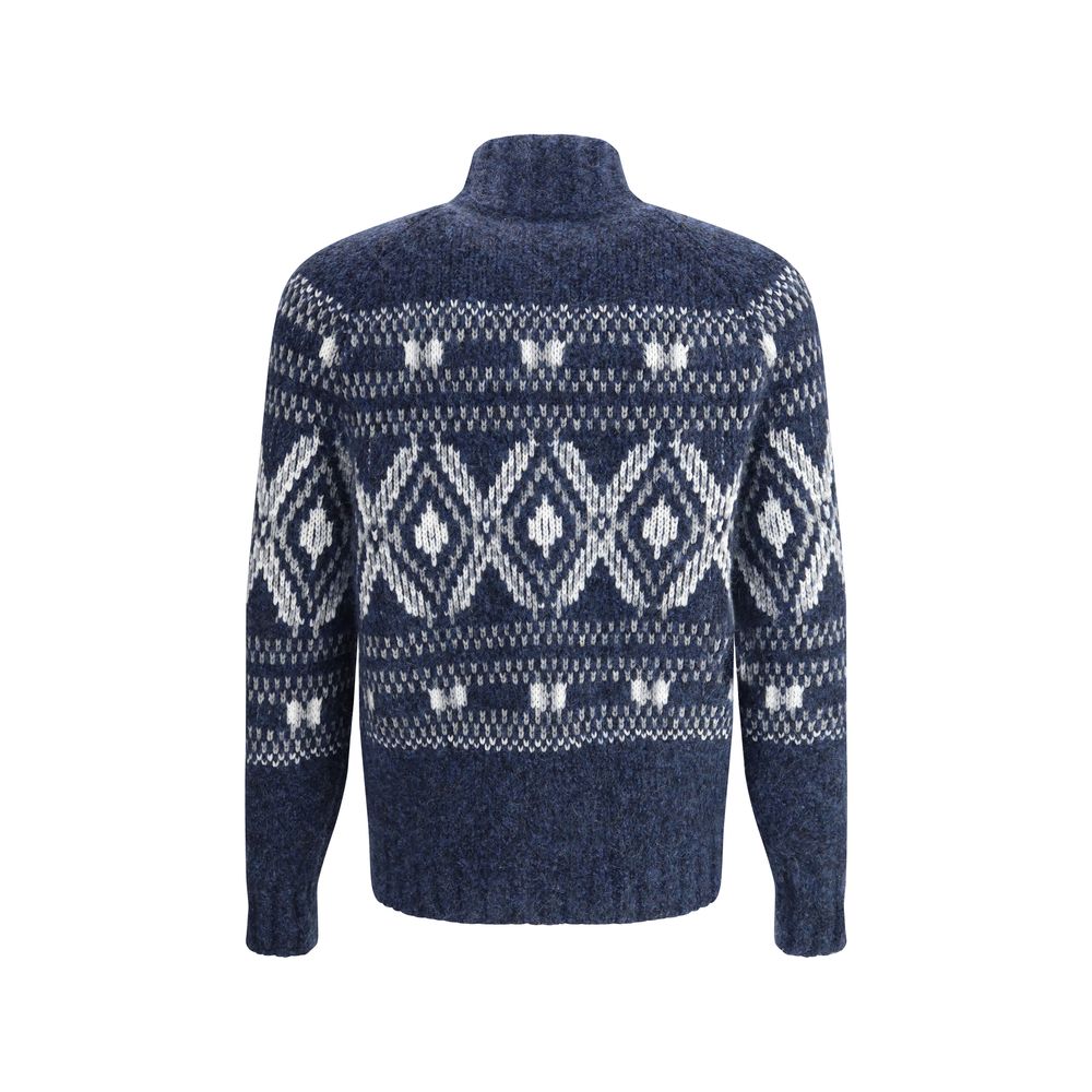 Blue Alpaca Vicugna Pacos Cardigan