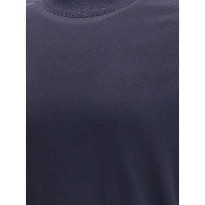 Blue Cotton Long Sleeve T-Shirt