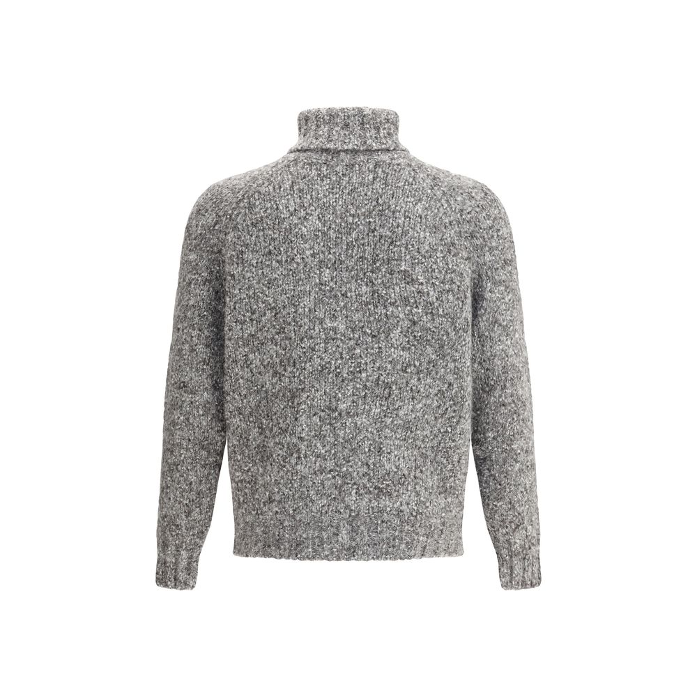 Gray Alpaca Vicugna Pacos Turtleneck