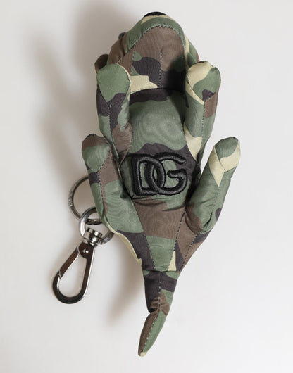 Multicolor Camouflage Animal Silhouette Keychain Keyring