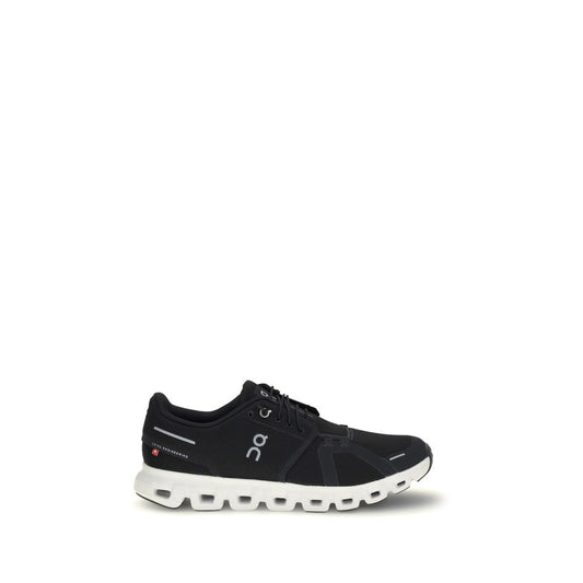 Black Recycled Polyester Athletic Sneakers